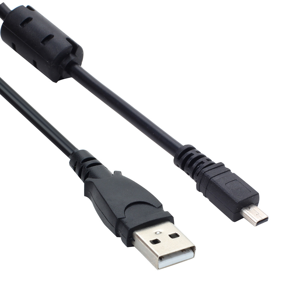 Универсальный USB-порт для цифровой камеры, 8-контактный 8-контактный кабель для передачи данных, подходящий для Sony, Fuji, Nikon и Sanyo.