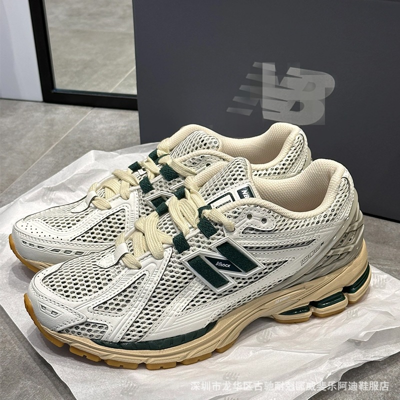 Putian Factory, чистый оригинальный nb1906r, белые, зеленые, жидкие, серебристые мужские и женские дышащие амортизирующие повседневные спортивные кроссовки для бега для папы