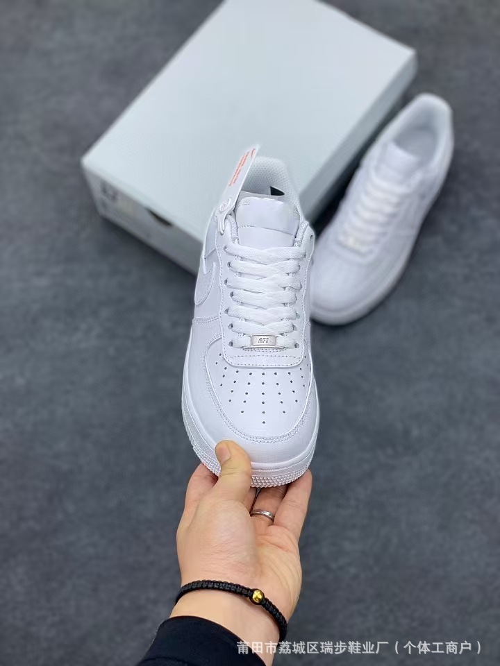Nike Air Force 1, универсальные комфортные кроссовки, нескользящие белые кеды подходит для мужчин и женщин