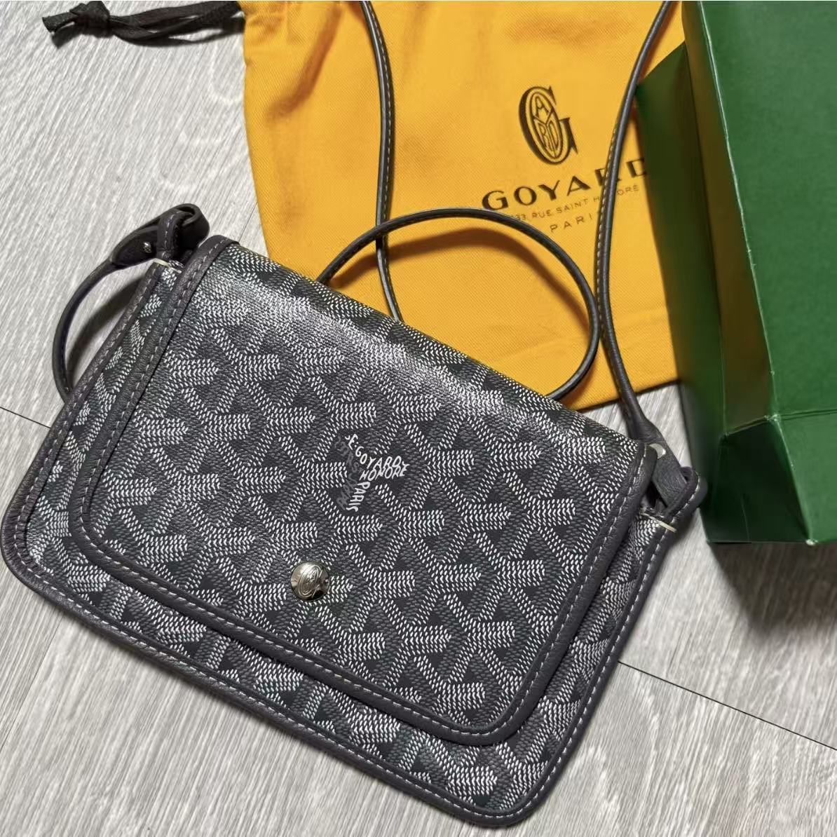 Goyard Goya WOC сумка-конверт собачий зуб пресбиопия Y слово трехслойная сумка с полным принтом клатч сумка через плечо на одно плечо